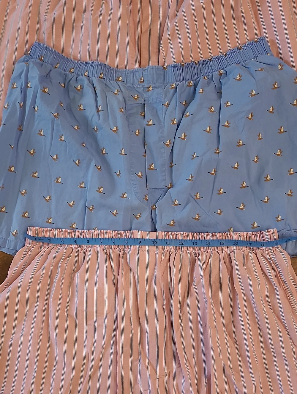 Brooks Brothers Pink and Blue Striped Button Boxers Lot Of 3 Baumwool Cotton Xxl